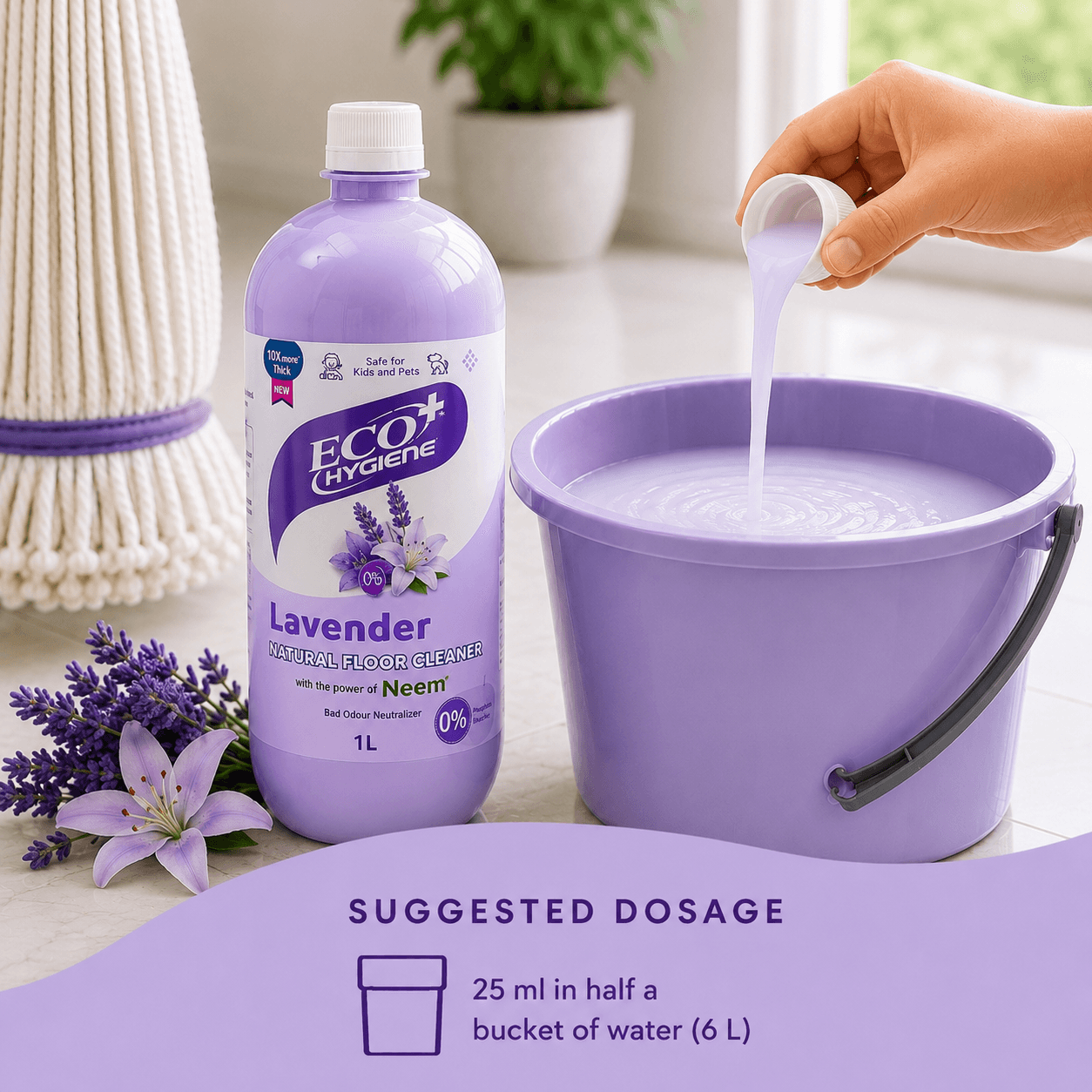 Natural Floor Cleaner - Lavender product view 3
