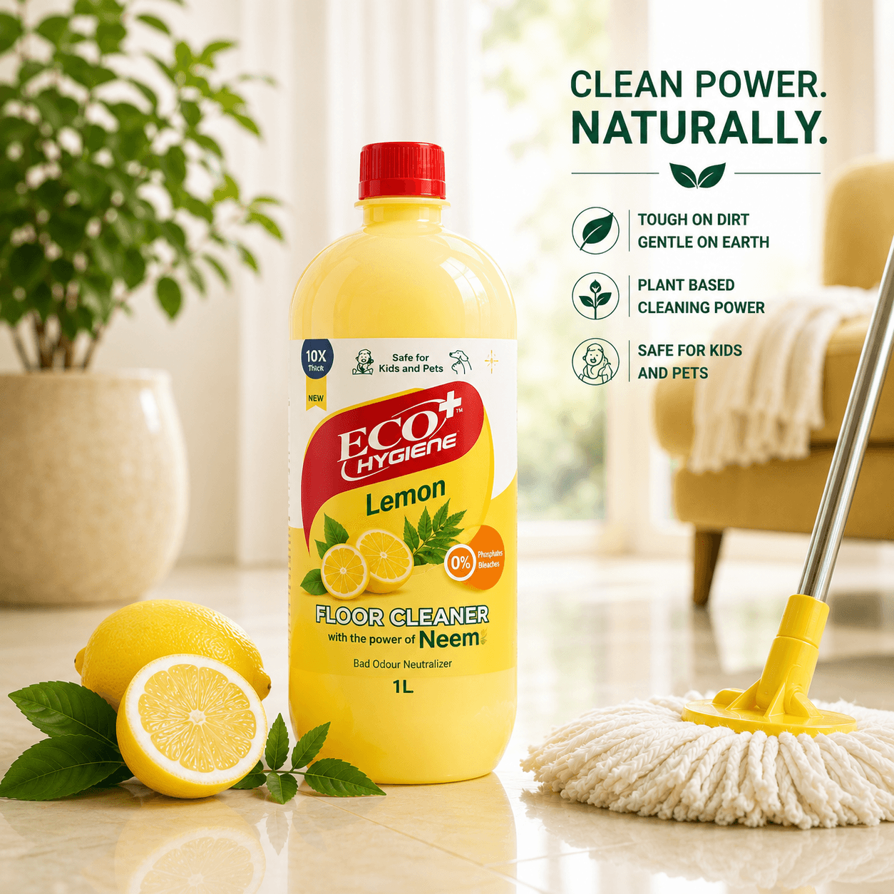 Natural Floor Cleaner - Lemon product view 4