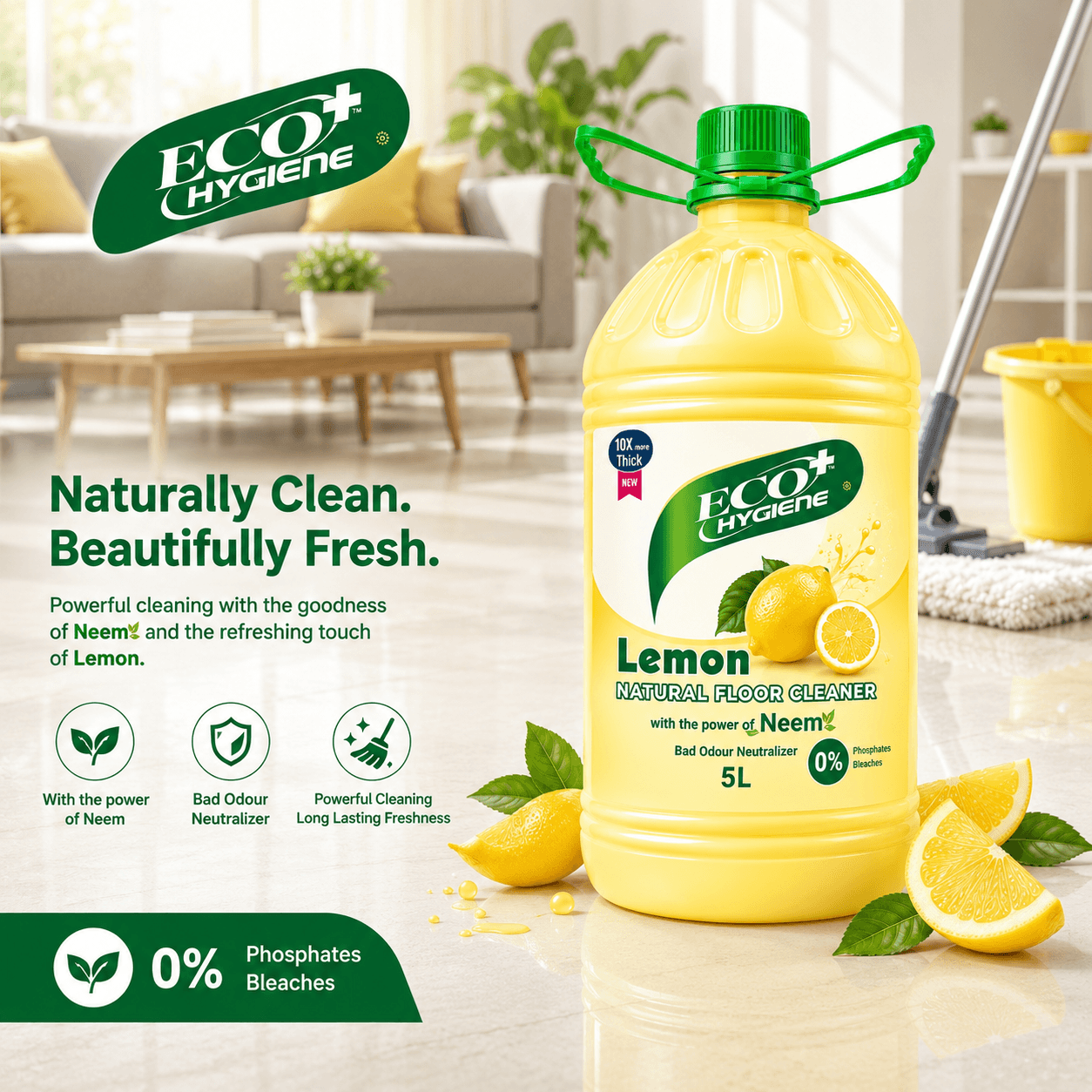 Natural Floor Cleaner - Lemon product view 7