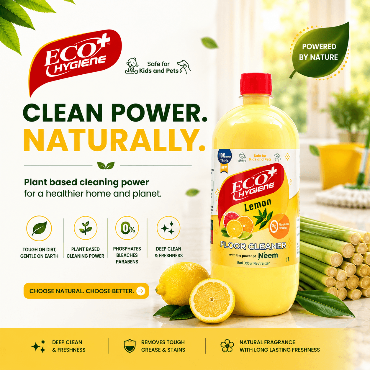 Natural Floor Cleaner - Lemon product view 6