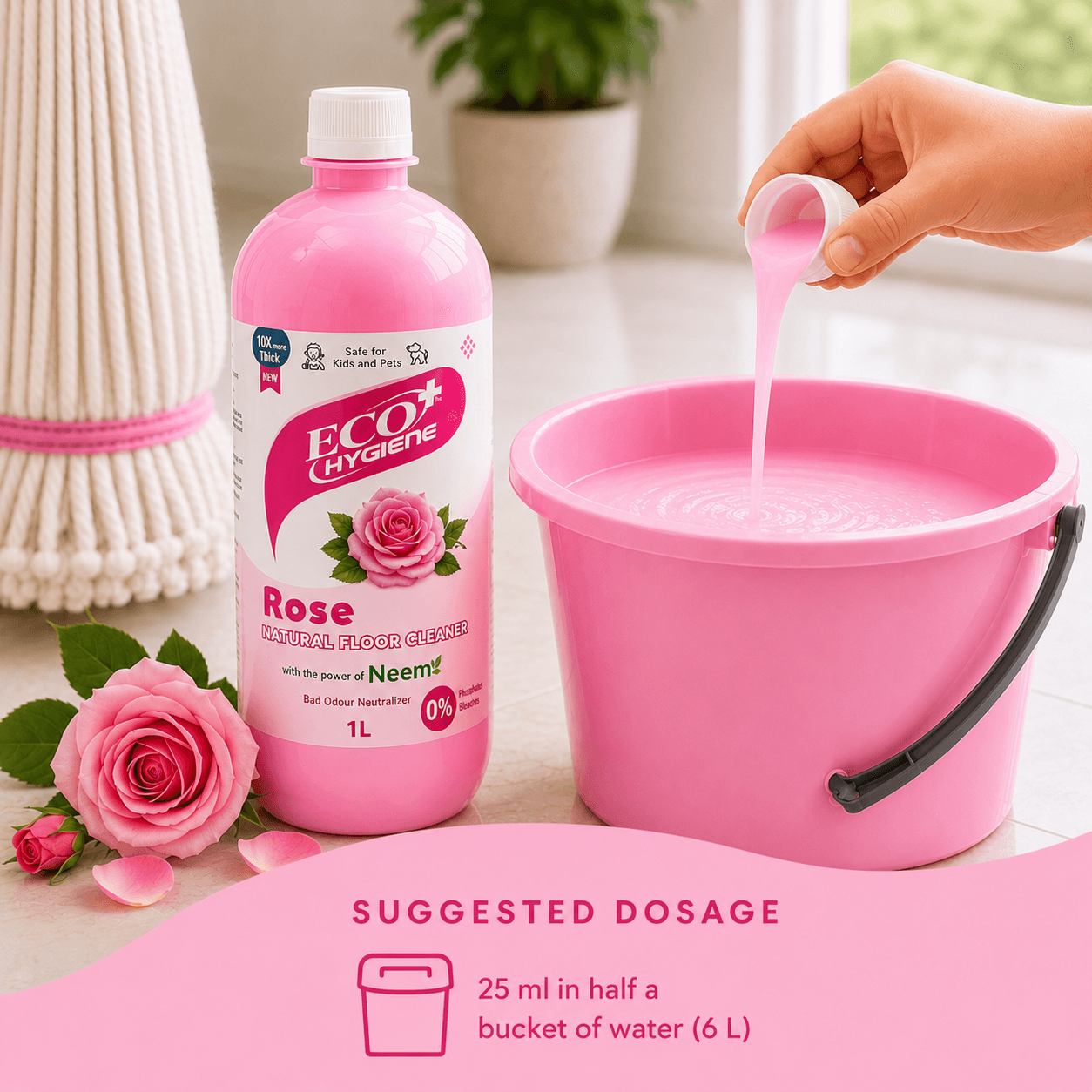 Natural Floor Cleaner - Rose product view 3